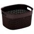 KIS Filo Basket S 6л Dark Brown Корзина для белья инструкция, поддержка, форум, описание, мануал