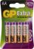 GP Extra Alkaline AA (LR6), 4 шт (15AX-CR4) Батарейки инструкция, поддержка, форум, описание, мануал