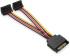 Vention SATA (15pin) M/2xSATA (15pin) F (угол 90), 0.15 м (KDBBB) Кабель-разветвитель инструкция, поддержка, форум, описание, мануал