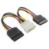 Vention MOLEX (4pin) M/2xSATA (15pin) F (угол 90), 0.15 м (KDCBB) Кабель-переходник инструкция, поддержка, форум, описание, мануал