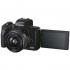Canon EOS M50 Mark II 15-45mm f/3.5-6.3 IS STM, Black Фотоаппарат Системный инструкция, поддержка, форум, описание, мануал