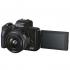 Canon EOS M50 Mark II 15-45mm + 55-200mm IS STM, Black Фотоаппарат Системный инструкция, поддержка, форум, описание, мануал