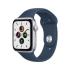 Apple Watch SE 2020 44mm Silver Aluminum Case with Blue Sport Band, размер Regular (MKQ43) Apple Watch инструкция, поддержка, форум, описание, мануал