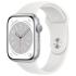 Apple Watch Series 8 45mm Silver Aluminum Case with White Sport Band, размер Regular (MP6N3) Apple Watch инструкция, поддержка, форум, описание, мануал