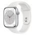 Apple Watch Series 8 45mm Silver Aluminum Case with White Sport Band, размер M/L (MP6N3) Apple Watch инструкция, поддержка, форум, описание, мануал