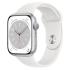 Apple Watch Series 8 45mm Silver Aluminum Case with White Sport Band, размер M/L (MP6N3) Apple Watch инструкция, поддержка, форум, описание, мануал