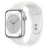 Apple Watch Series 8 45mm Silver Aluminum Case with White Sport Band, размер M/L, отличный Apple Watch инструкция, поддержка, форум, описание, мануал