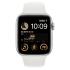 Apple Watch SE 2022 44mm Silver Aluminum Case with White Sport Band, размер S/M (MNTH3), как новый Apple Watch инструкция, поддержка, форум, описание, мануал