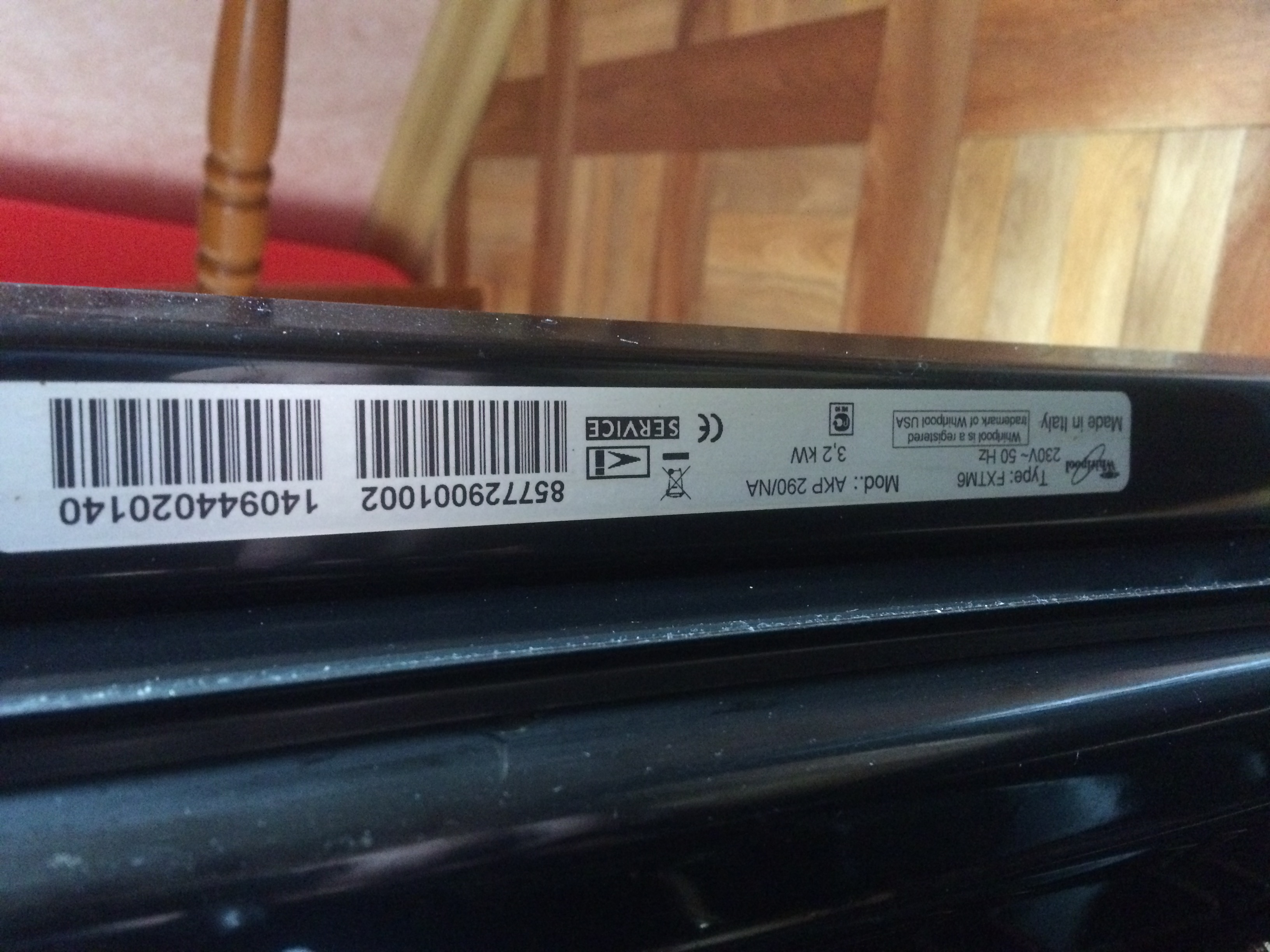 У меня вопрос такой духавой шкаф whirlpool type: fxtm6 модель akp290/na ...