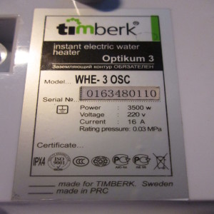 Timberk WHE-3 OSC