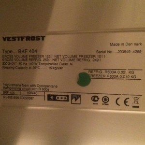 Vestfrost BKF 404