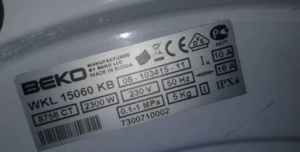 Beko WKL 15060 KB