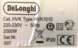 Delonghi HVK 1010