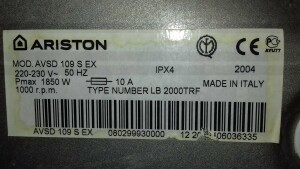 Ariston AVSD 109