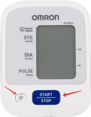 Omron M2 Basic с адаптером