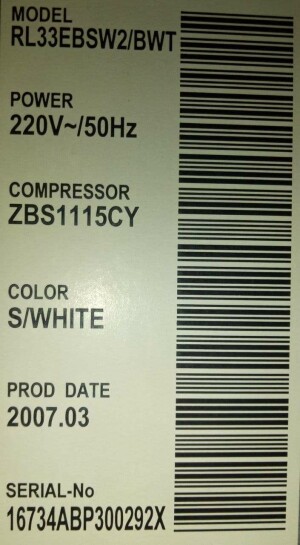 Samsung RL33EBSW