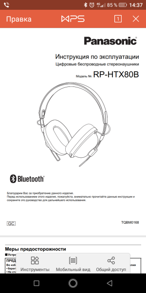 Panasonic RP-HTX80BGC-R