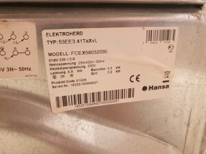 Hansa FCEX 58032030