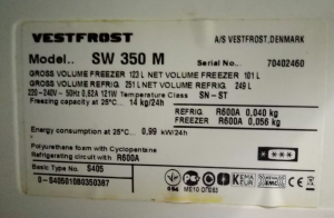 Vestfrost SW 350 MW