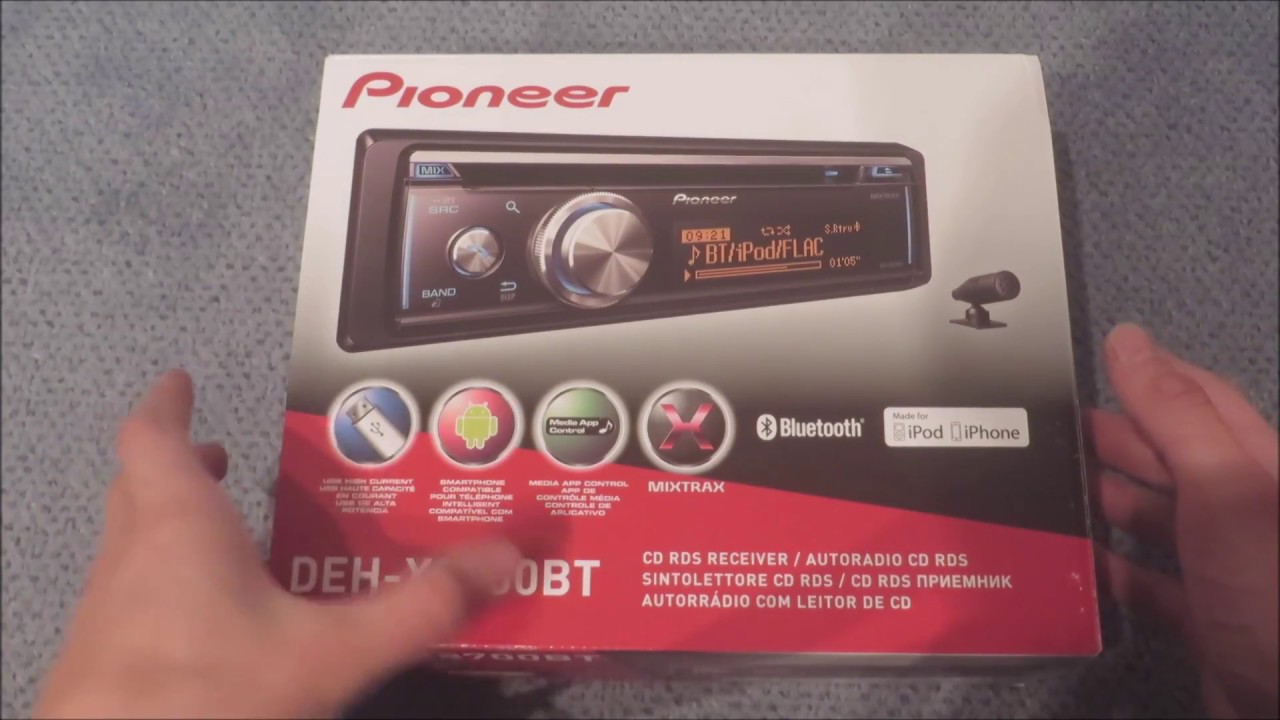 Pioneer deh x8700bt   unboxing