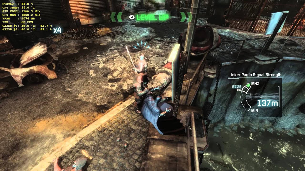 Видео превью: G3258, gtx 960: batman arkham city gameplay 1080p 60fps