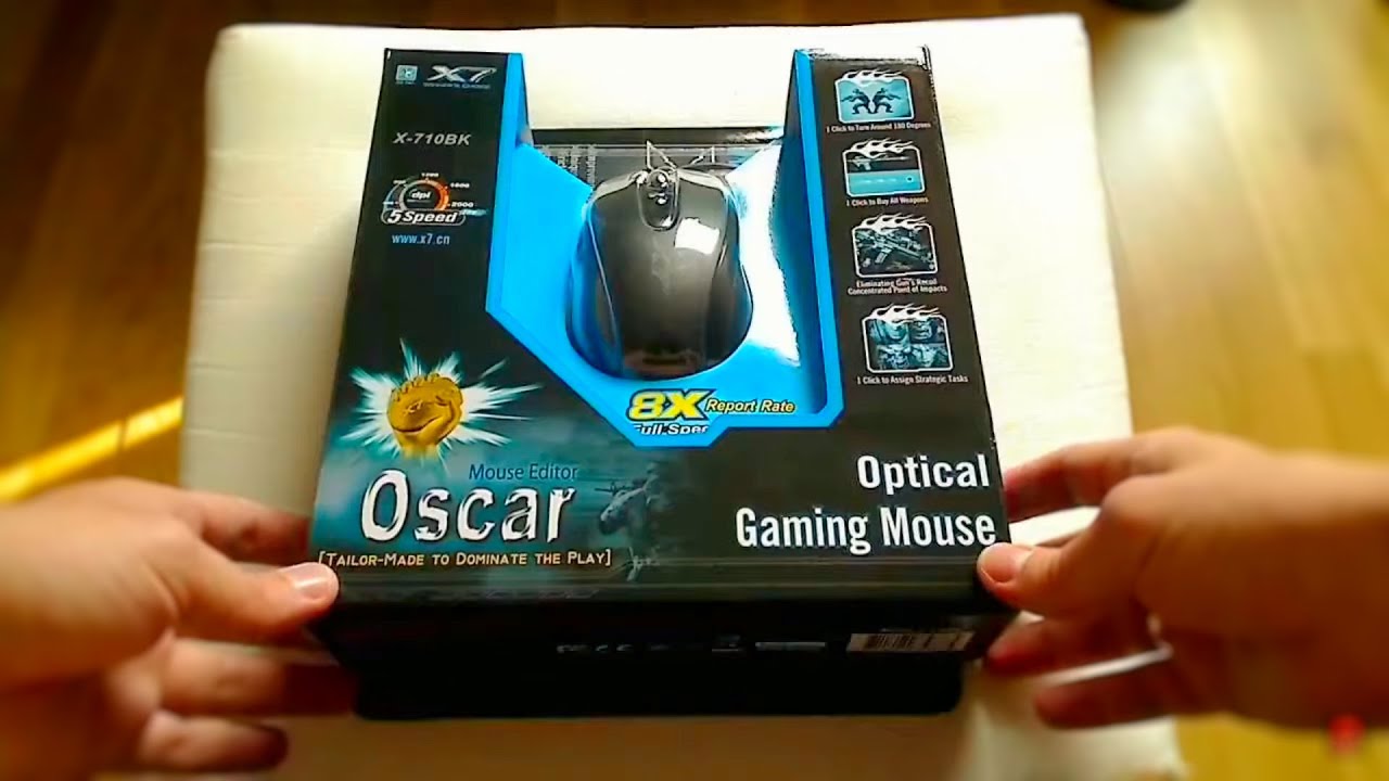 A4tech x7 - x-710bk gaming mouse - unboxing + recenzja (review pl) myszki i podkładki z serii x7