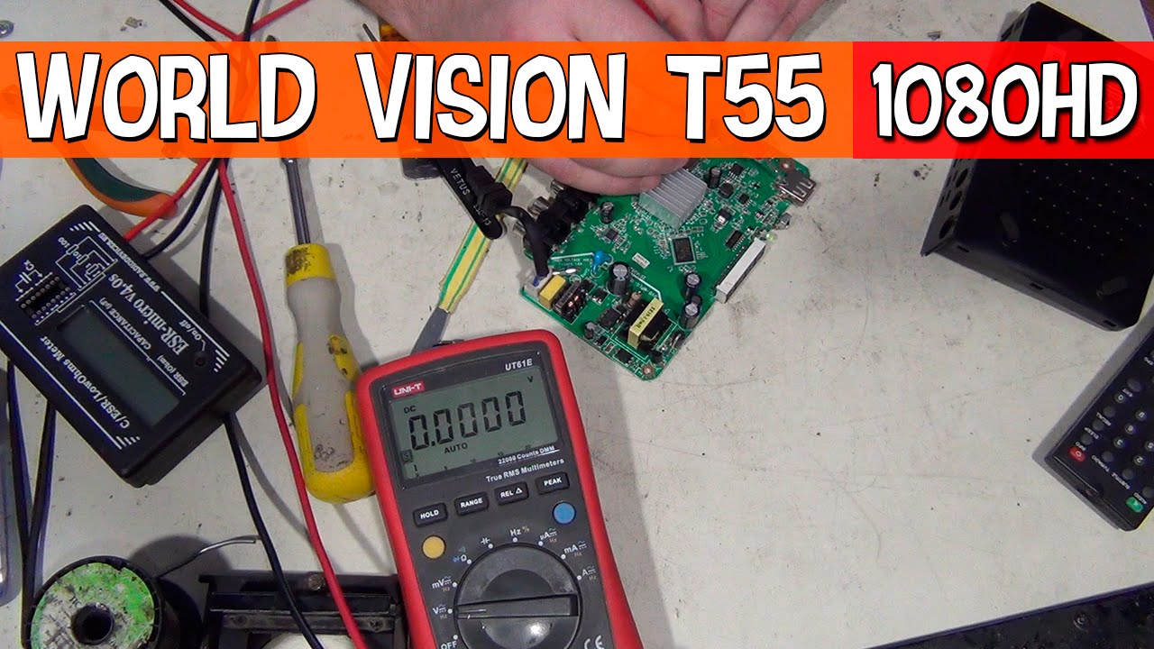 Ремонтируем приемник t2 world vision, не включается.