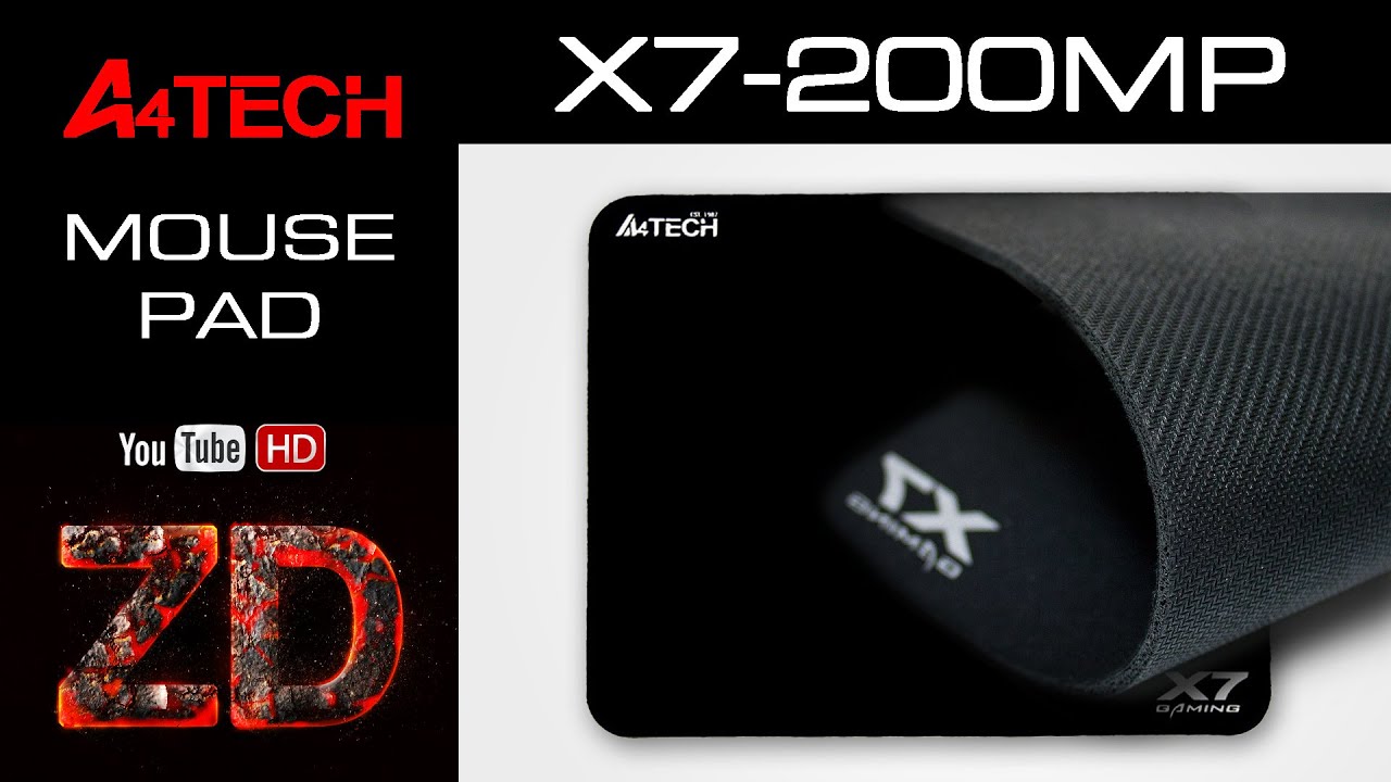 A4 tech x7-200 mp gaming mouse pad black