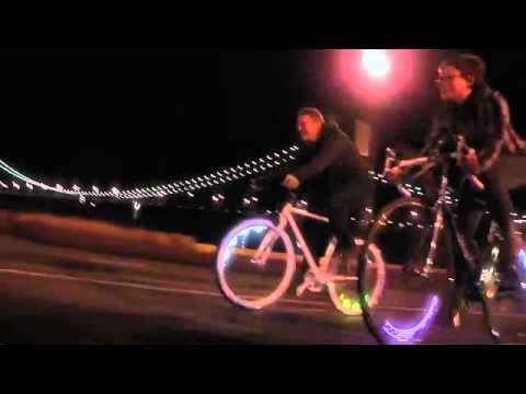 Monkey light - eclairage sur roue de vélo - fixie
