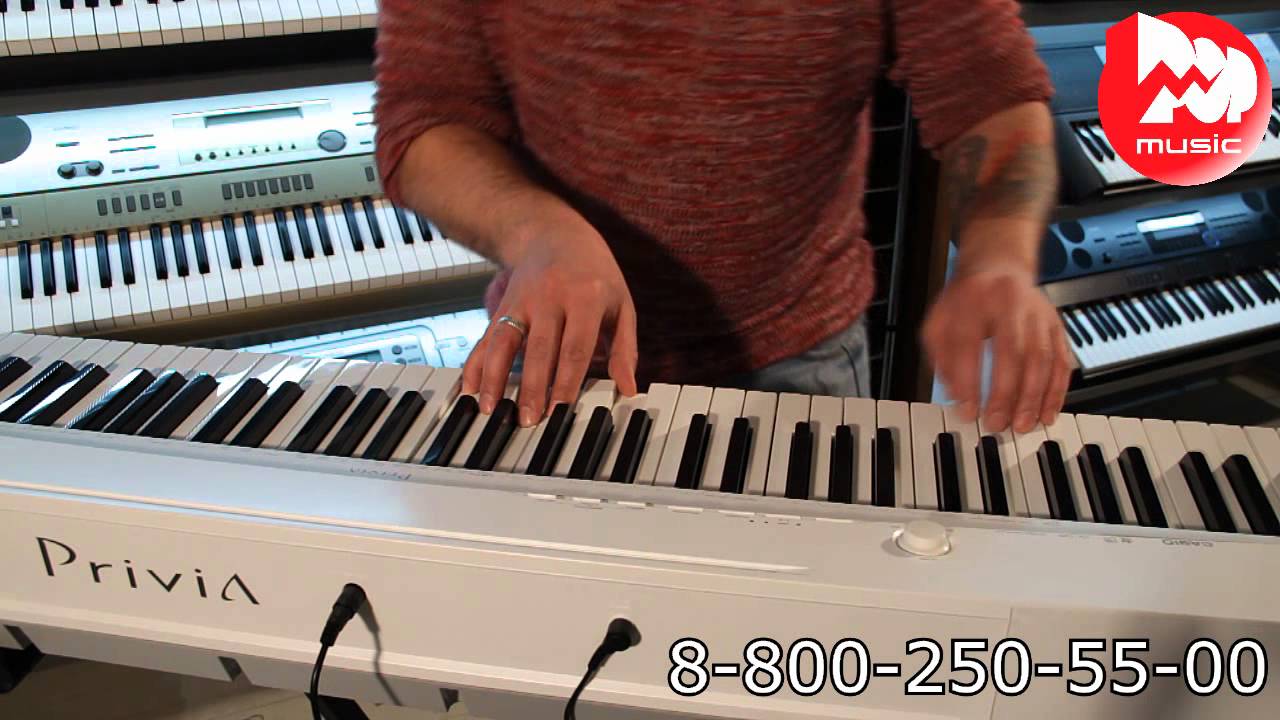 Видео превью: Цифровое пианино CASIO PX-135 WE