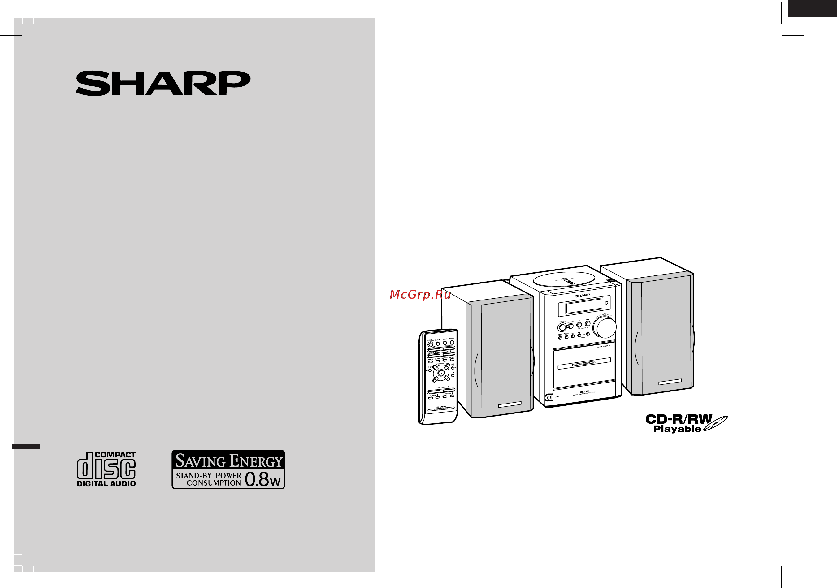 Sharp XL-35WR Инструкция по эксплуатации онлайн