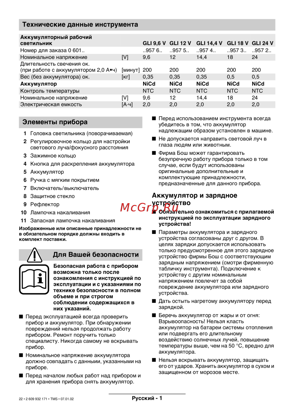 Bosch GLI 14.4 V 0.601.957.403