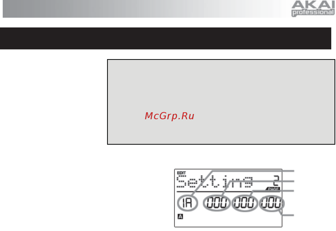 Akai MPK61 [14/20] Режим edit редактирование