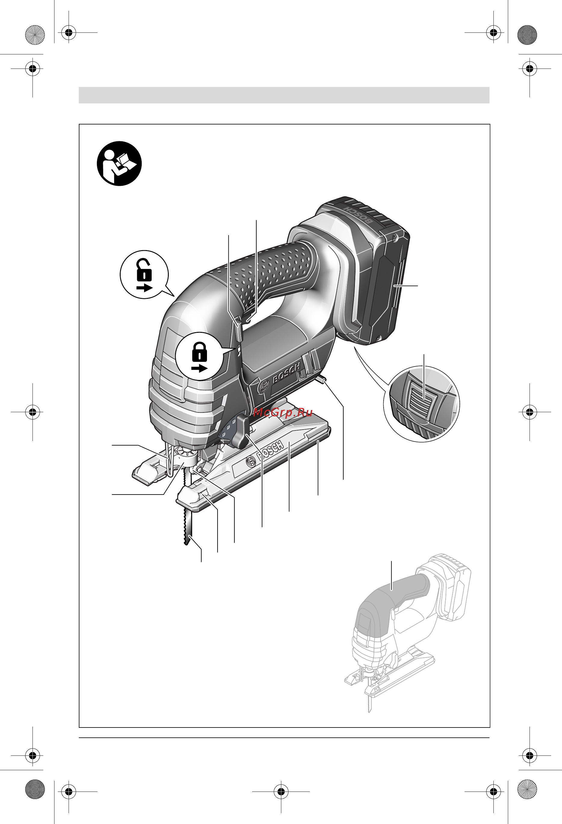 Bosch GST 18 V-LI 0.601.58J.300 [3/317] Gst 18 v li professional