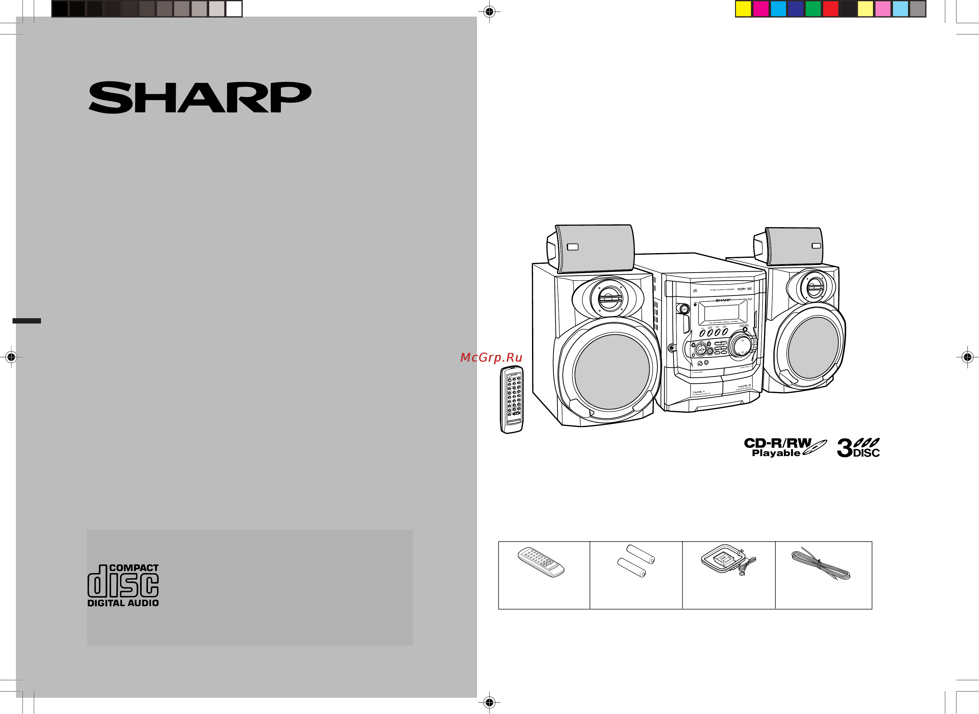 Sharp CD-XP350WR Инструкция по эксплуатации онлайн