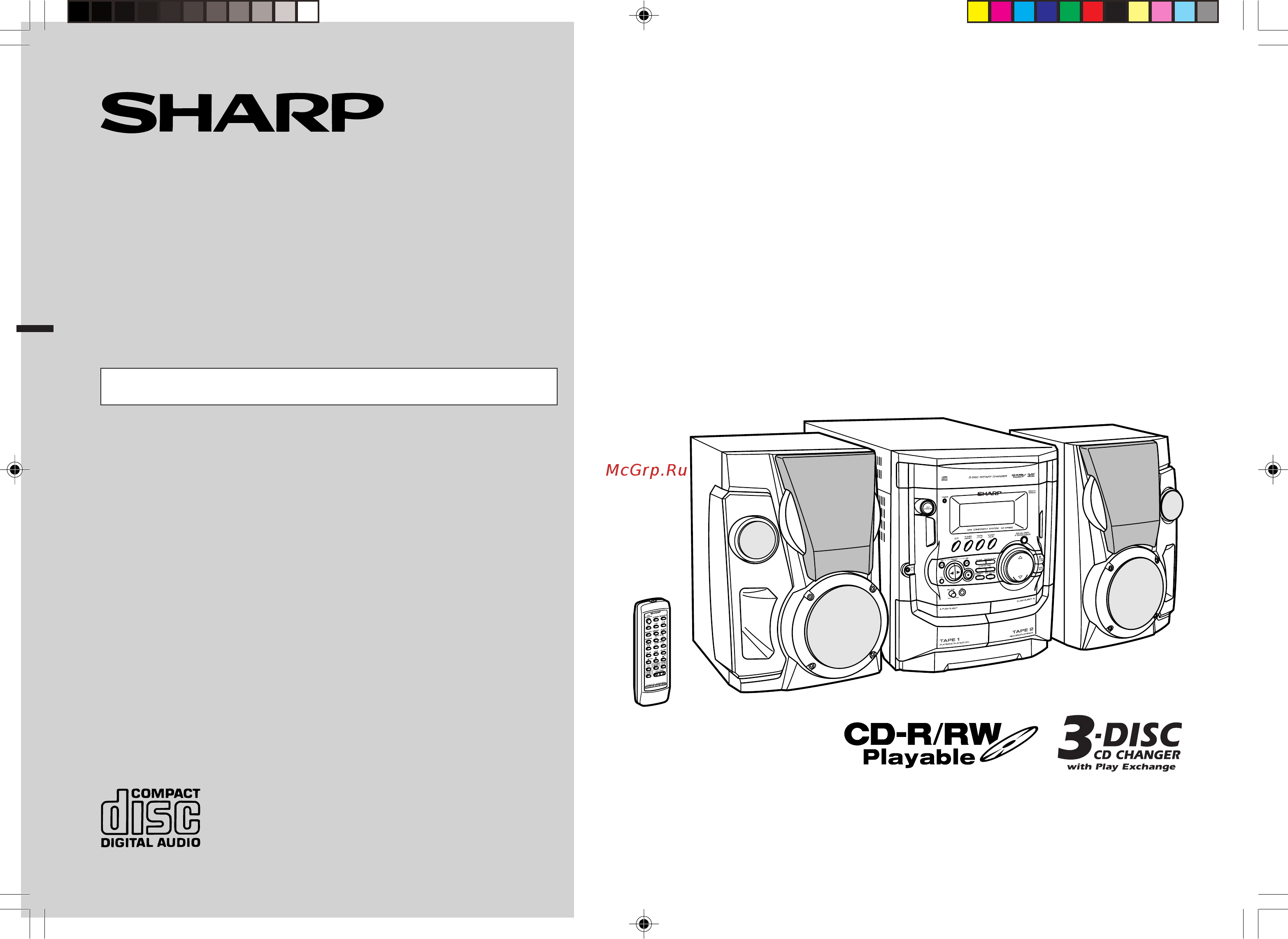 Sharp CD-XP260WR Инструкция по эксплуатации онлайн
