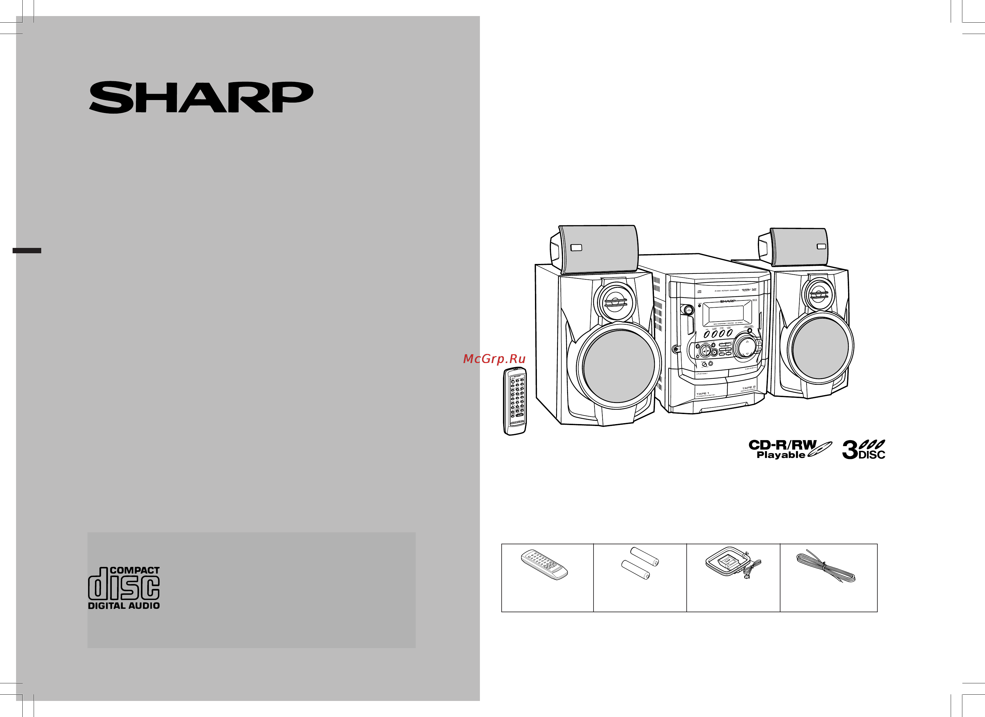 Sharp CD-XP250WR Инструкция по эксплуатации онлайн