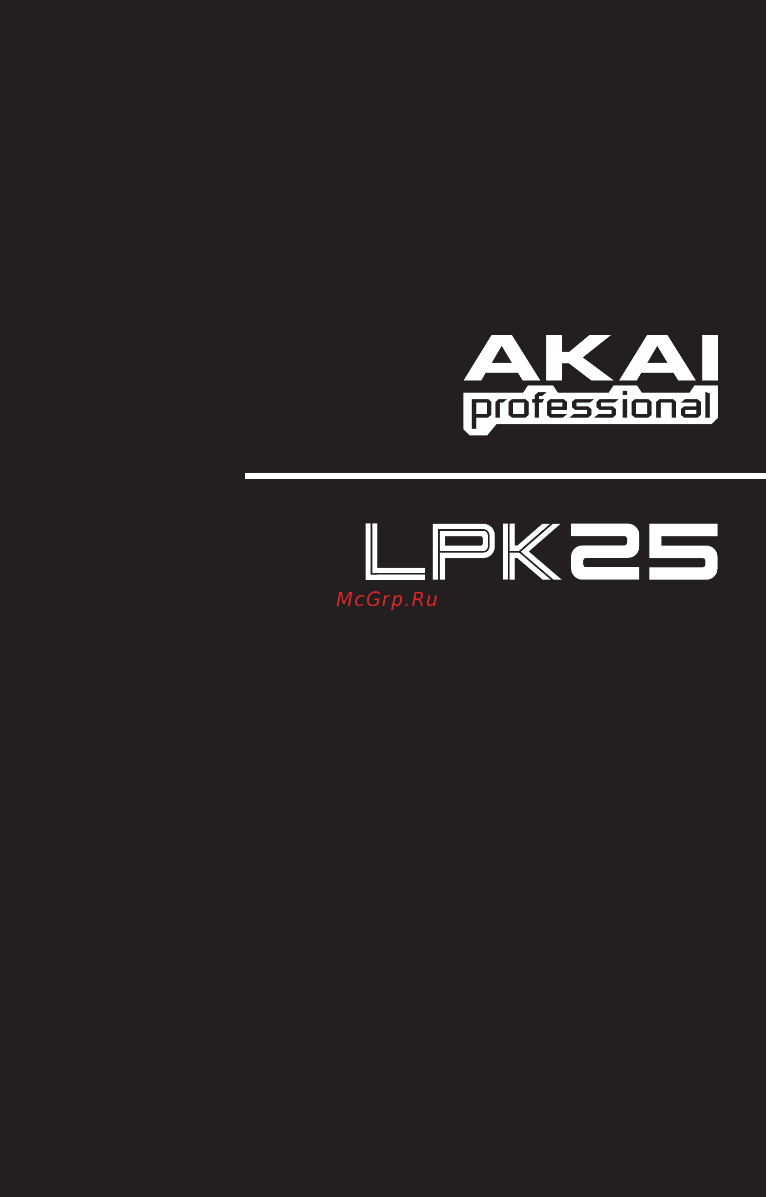 Akai LPK25 Инструкция по эксплуатации онлайн