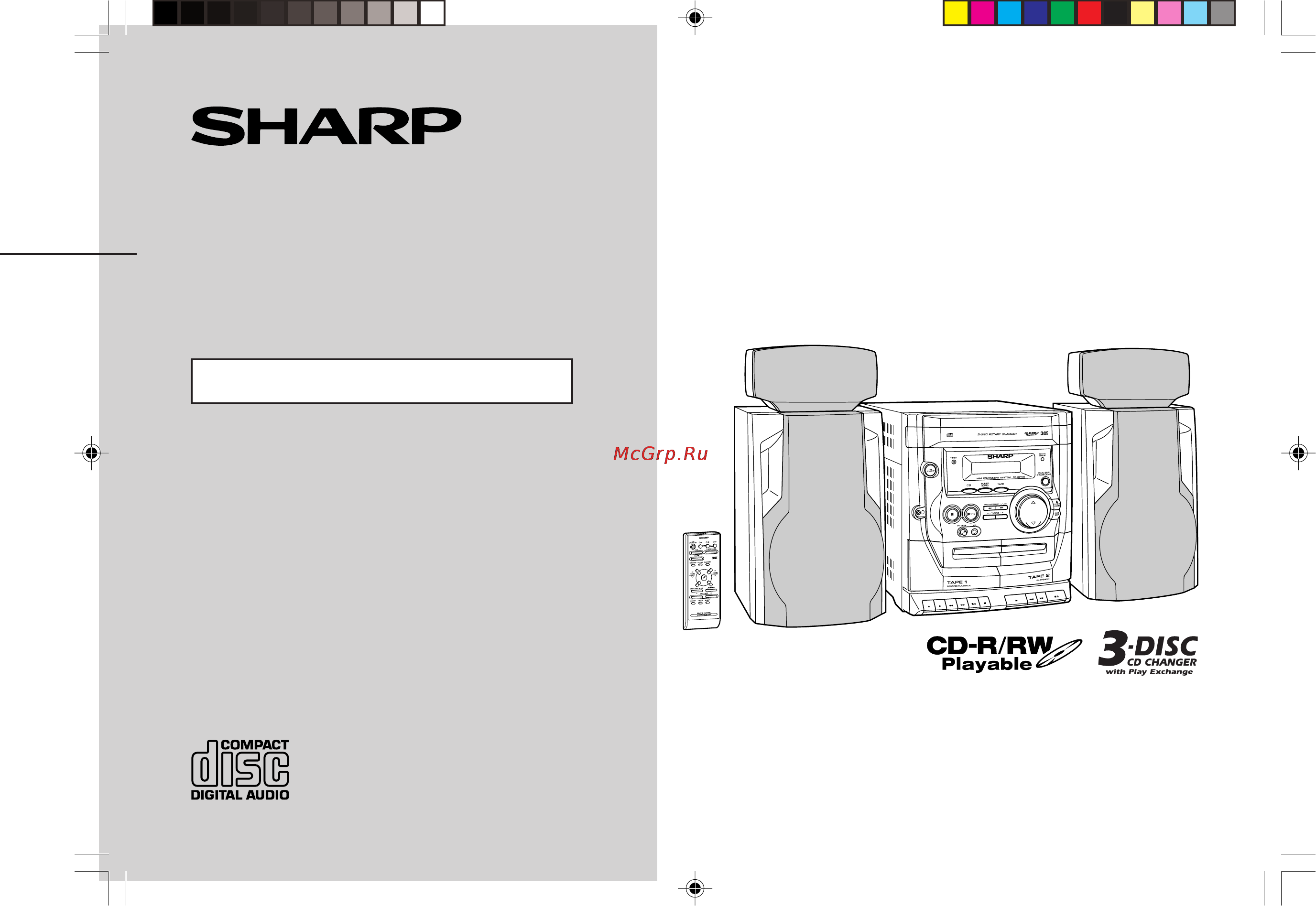 Sharp CD-XP170WR Инструкция по эксплуатации онлайн