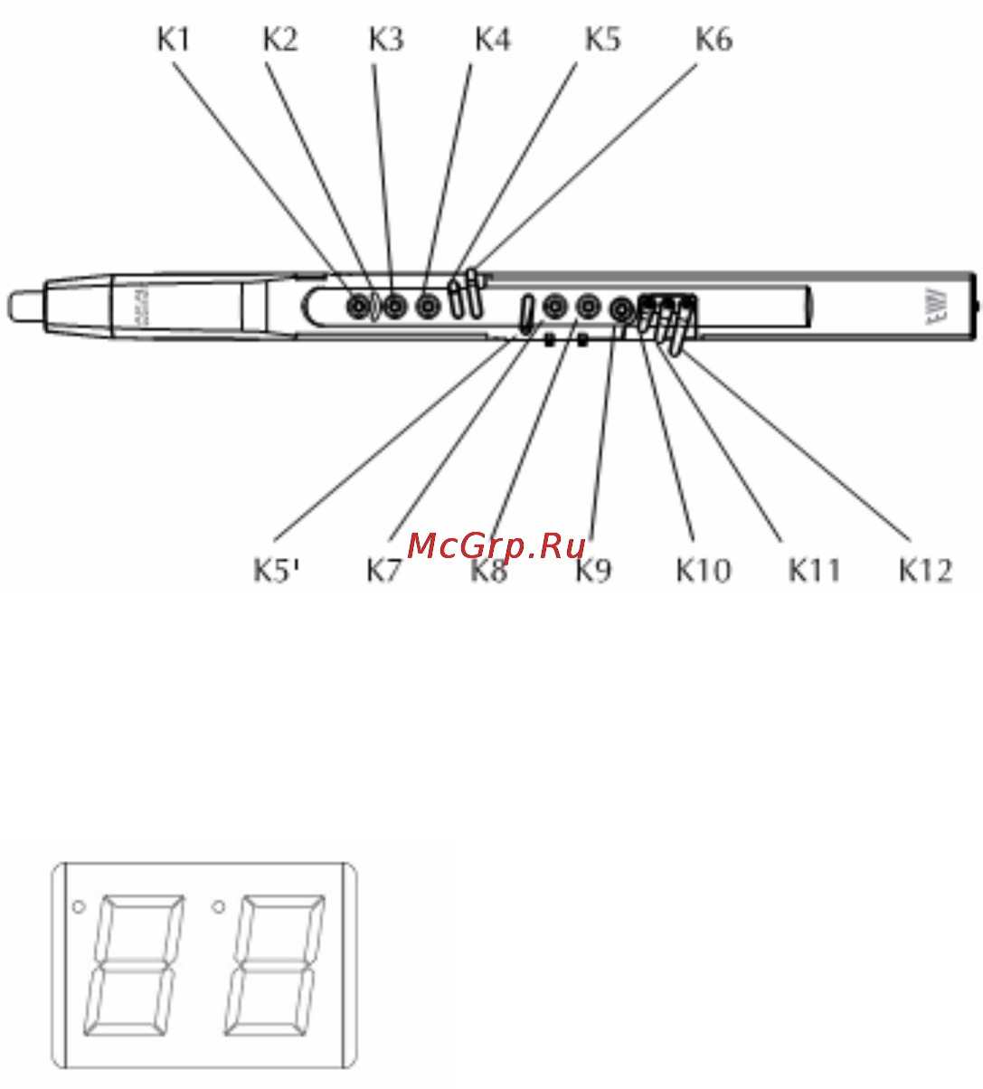 Akai EWI4000S [9/38] Регулировка чувствительности клавиш