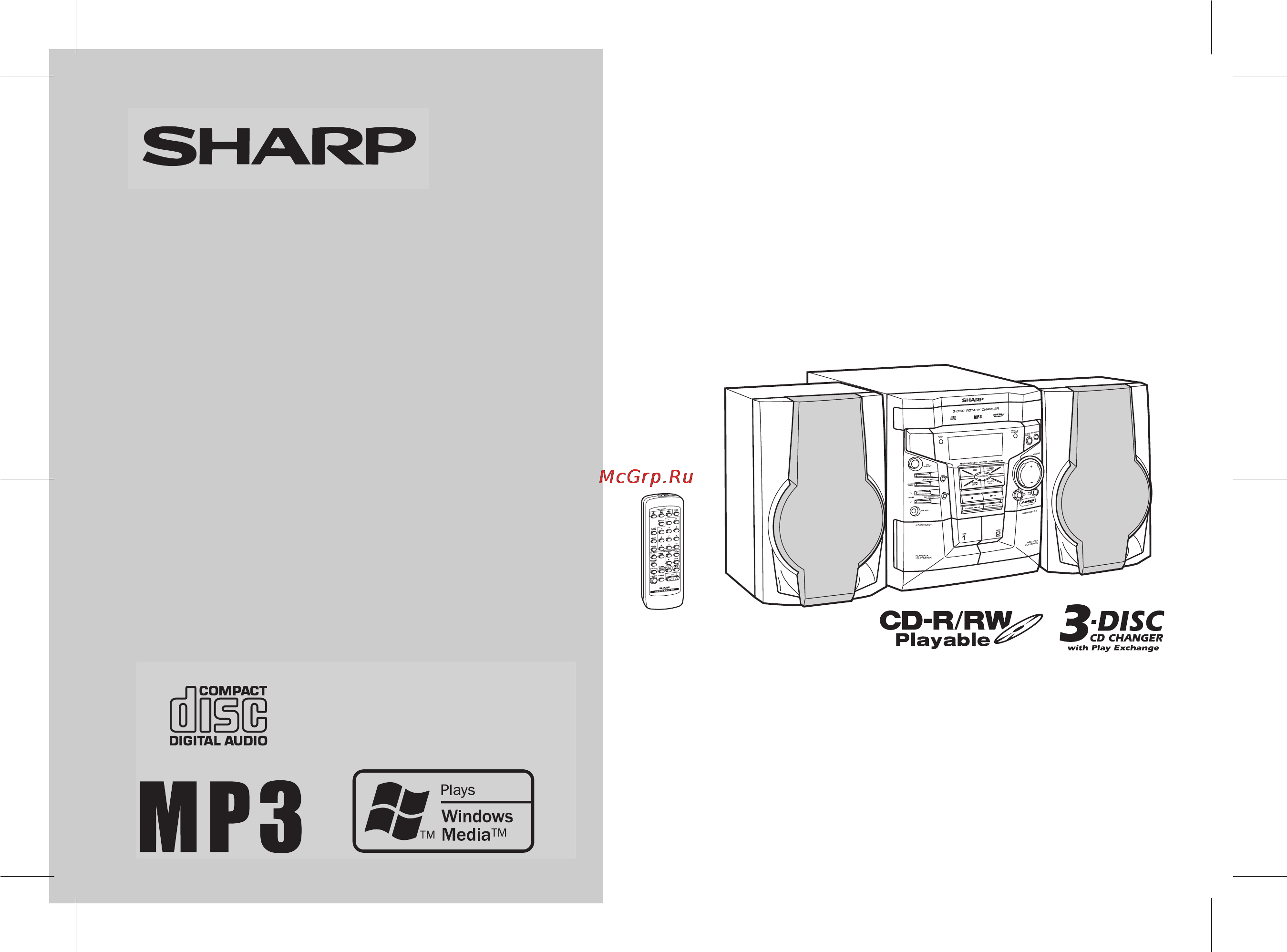 Sharp CD-MPX100HR Инструкция по эксплуатации онлайн