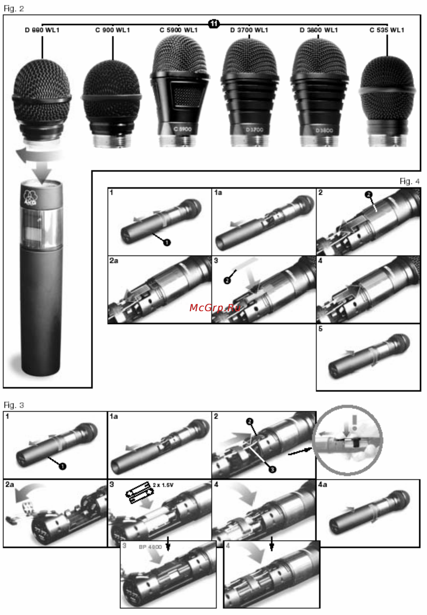 AKG WMS4000 HT Инструкция по эксплуатации онлайн [3/16] 98