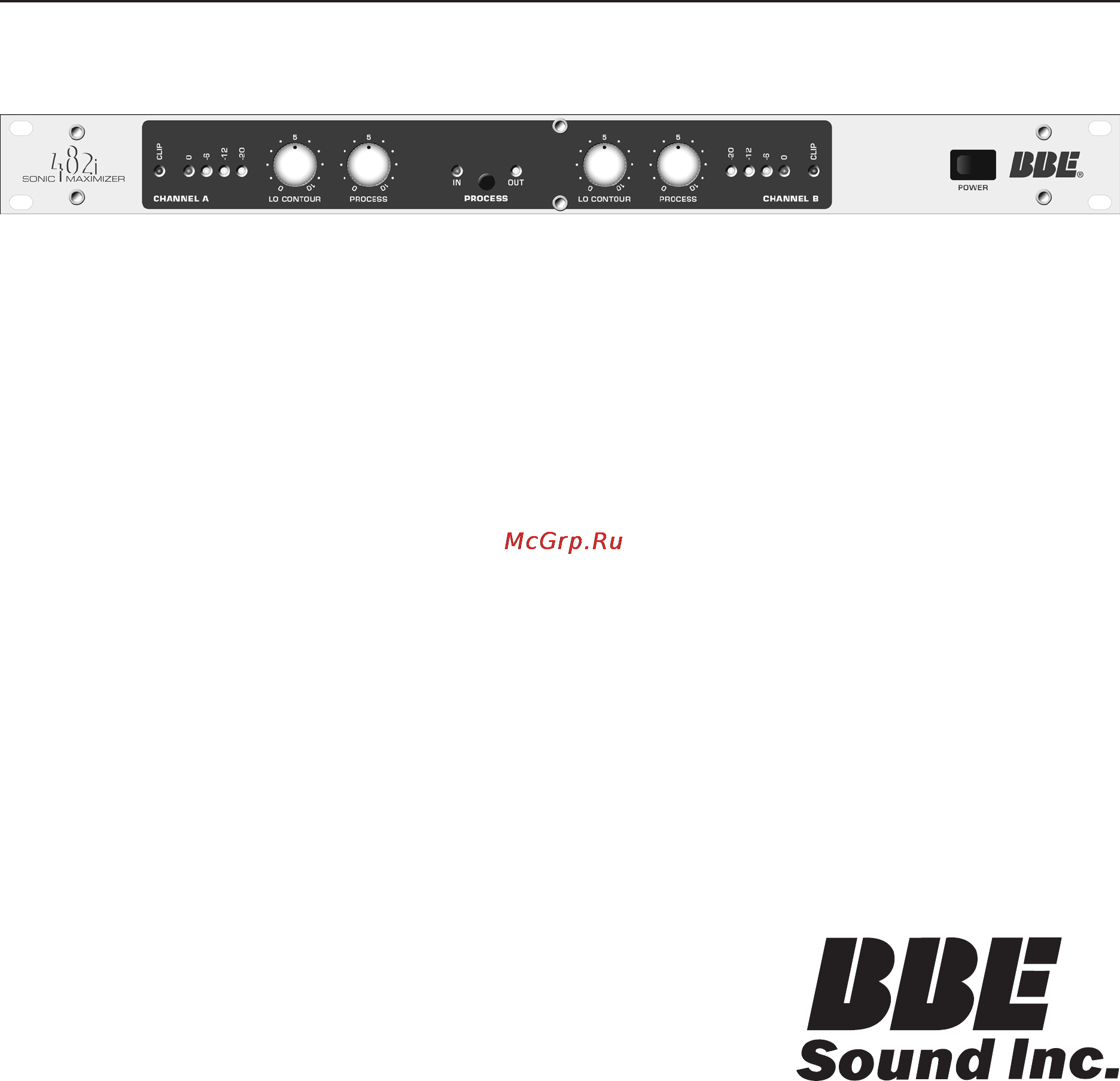BBE 482i Sonic Maximizer Инструкция по эксплуатации онлайн
