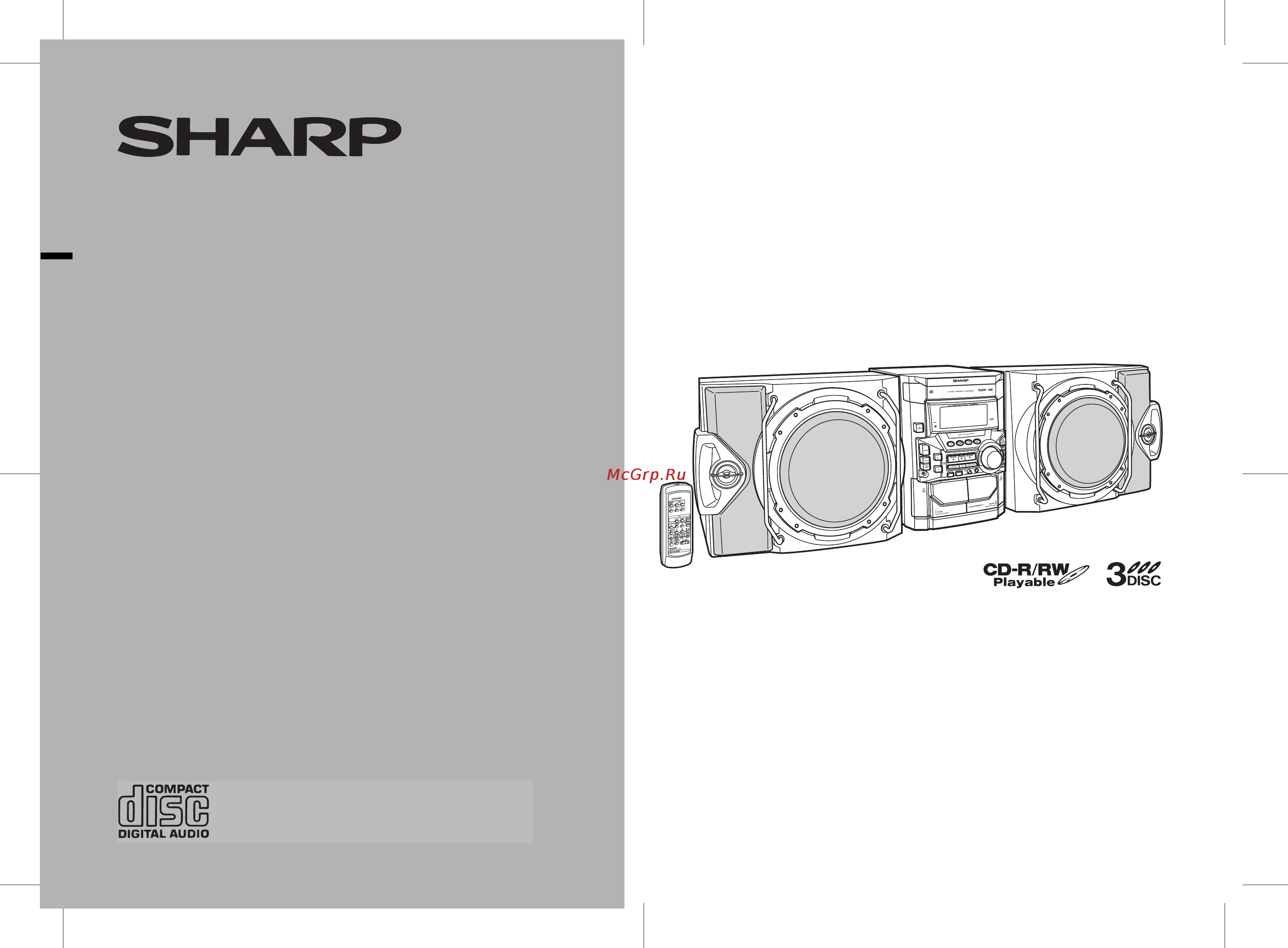 Sharp CD-M4000WR Инструкция по эксплуатации онлайн