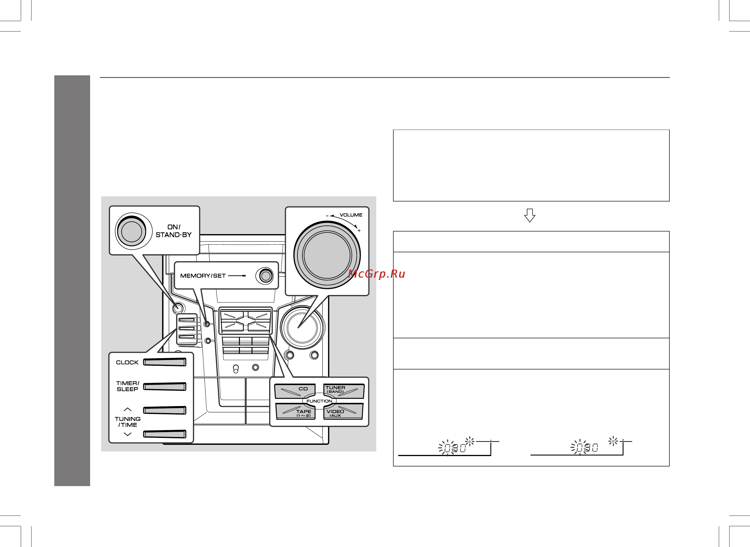 Sharp CD-E800WR [28/36] Использование таймера и режима сна