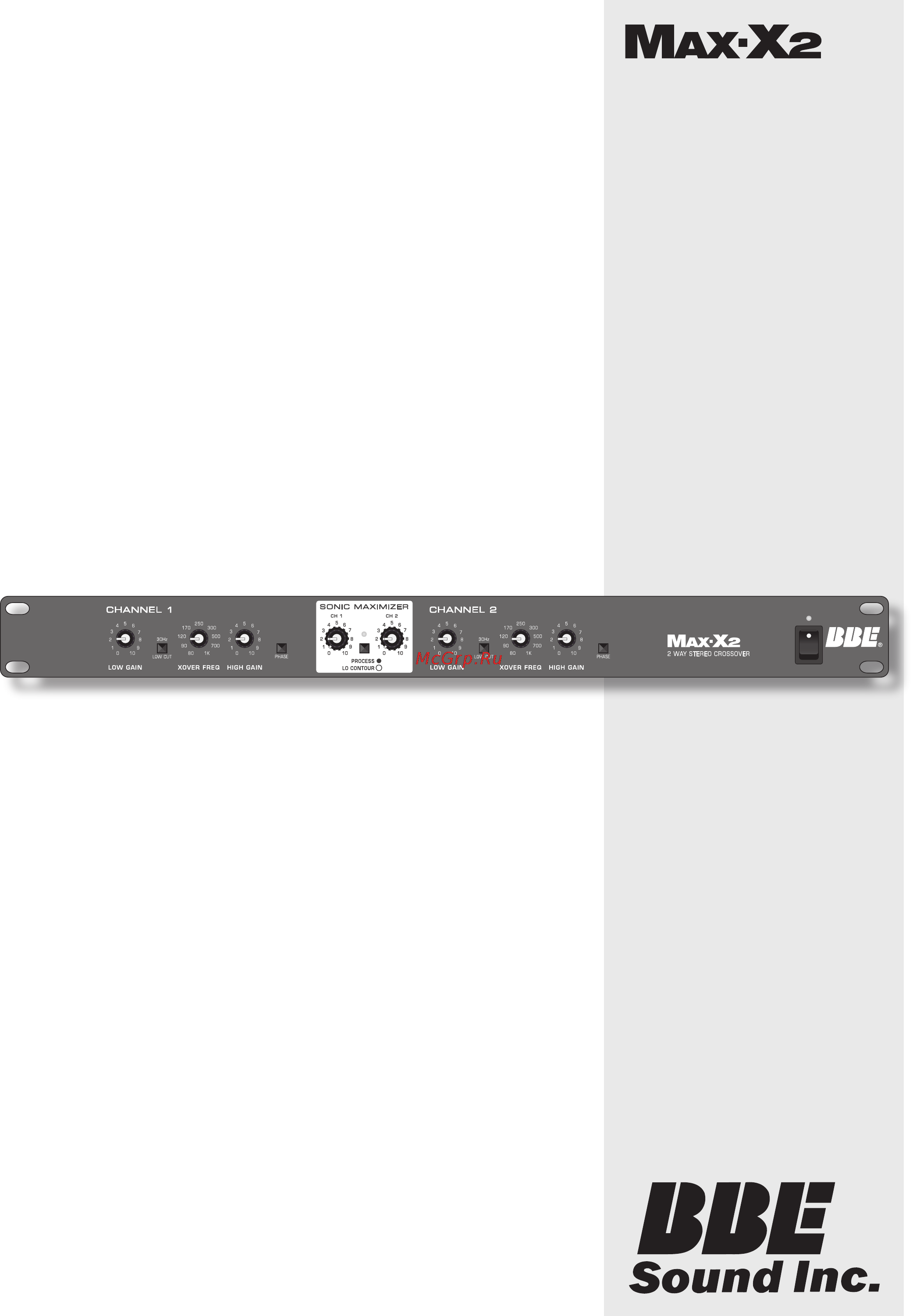 BBE MAX-X2 Инструкция по эксплуатации онлайн