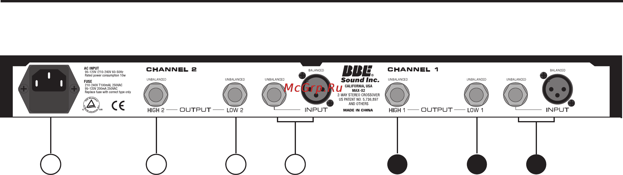 BBE MAX-X2 [7/12] Rear panel