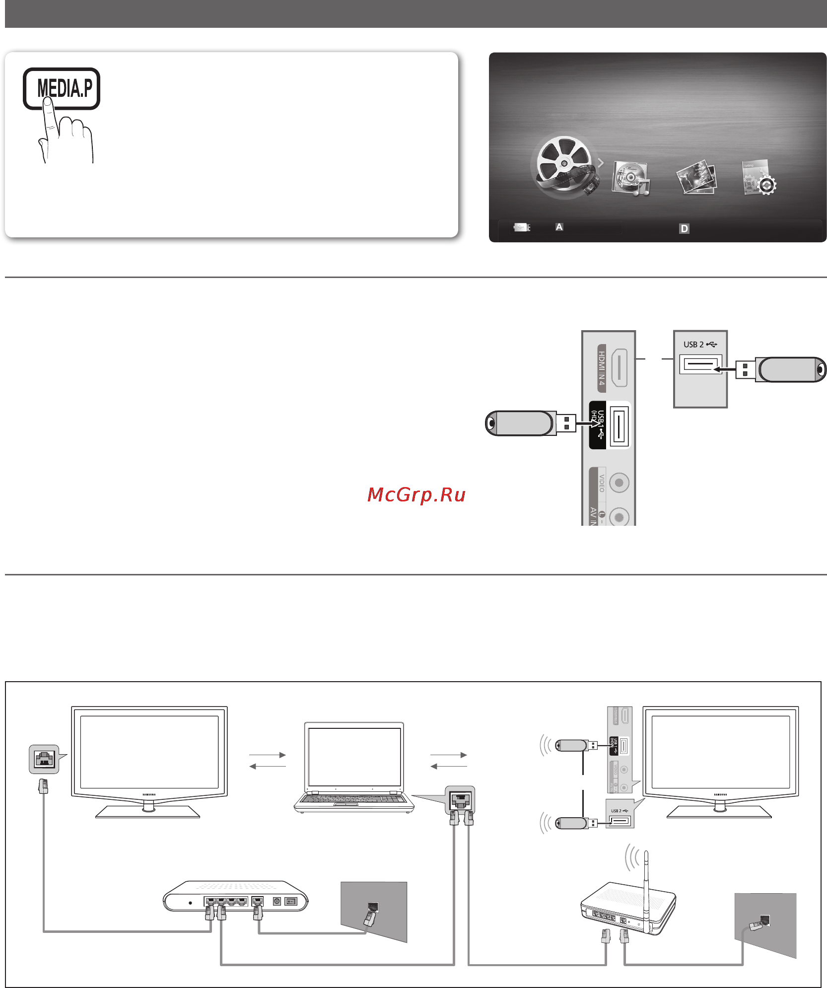 Samsung LE-32C550 [28/193] Connecting a usb device