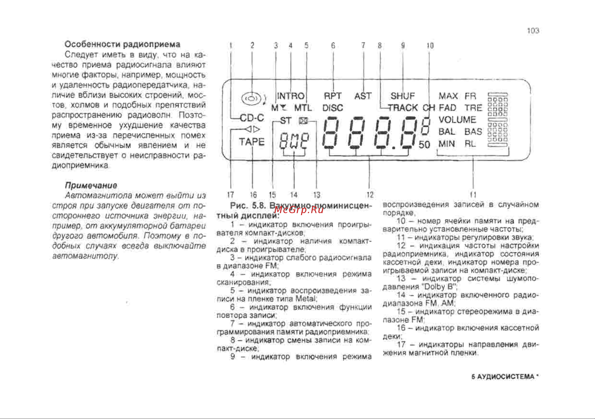 Chevrolet Lanos Инструкция по эксплуатации онлайн [103/182] 129