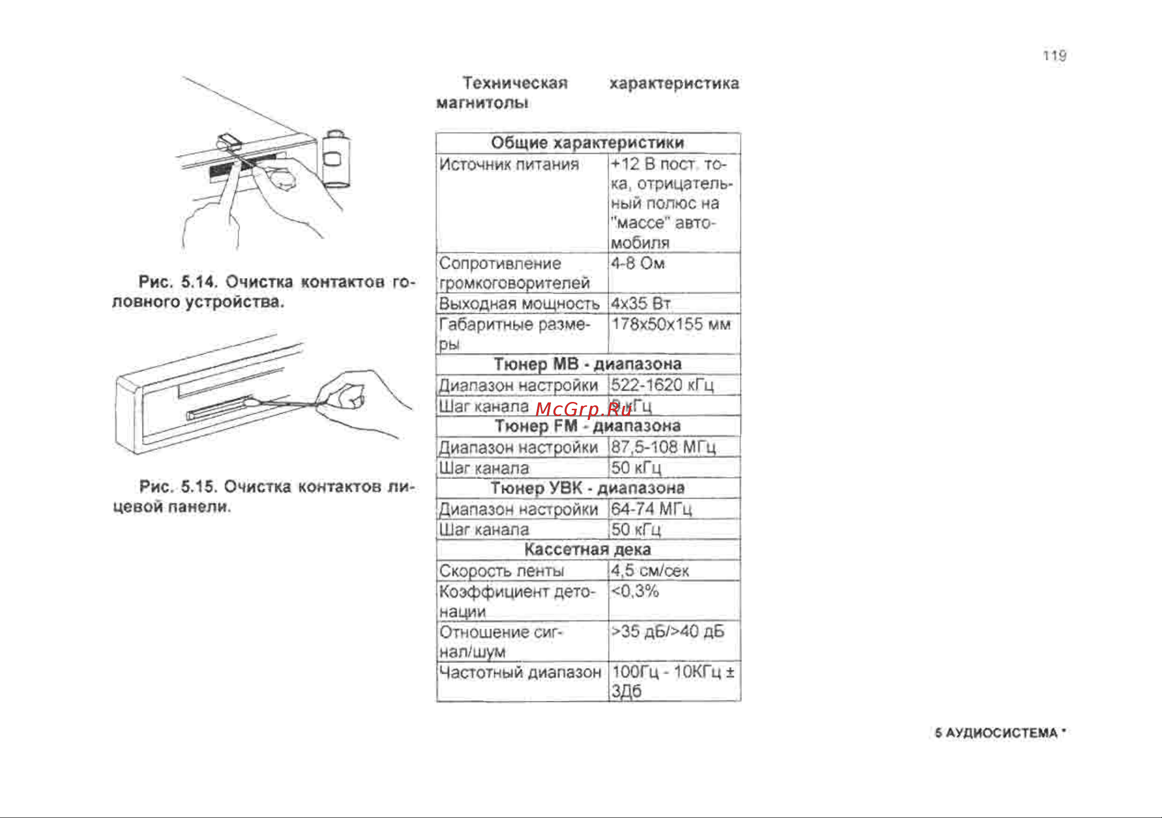 Chevrolet Lanos Инструкция по эксплуатации онлайн [119/182] 129